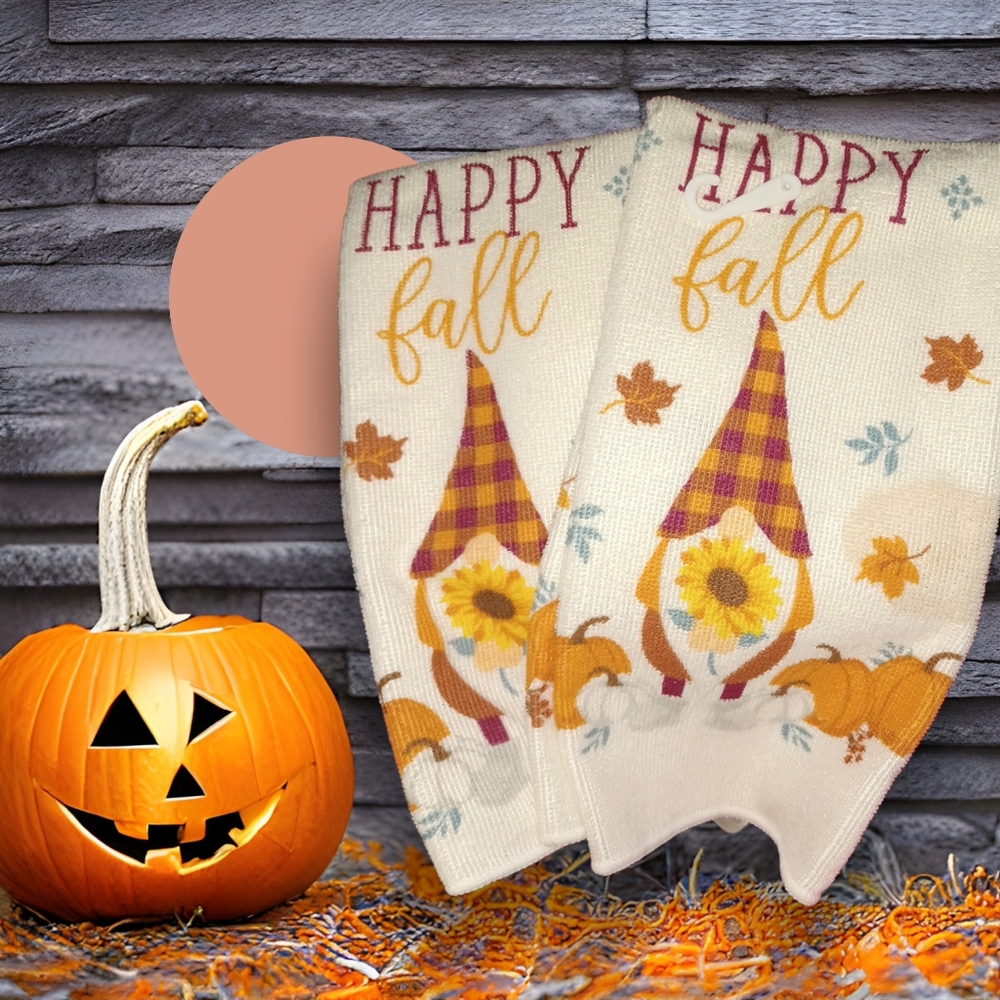 Fall dish towels